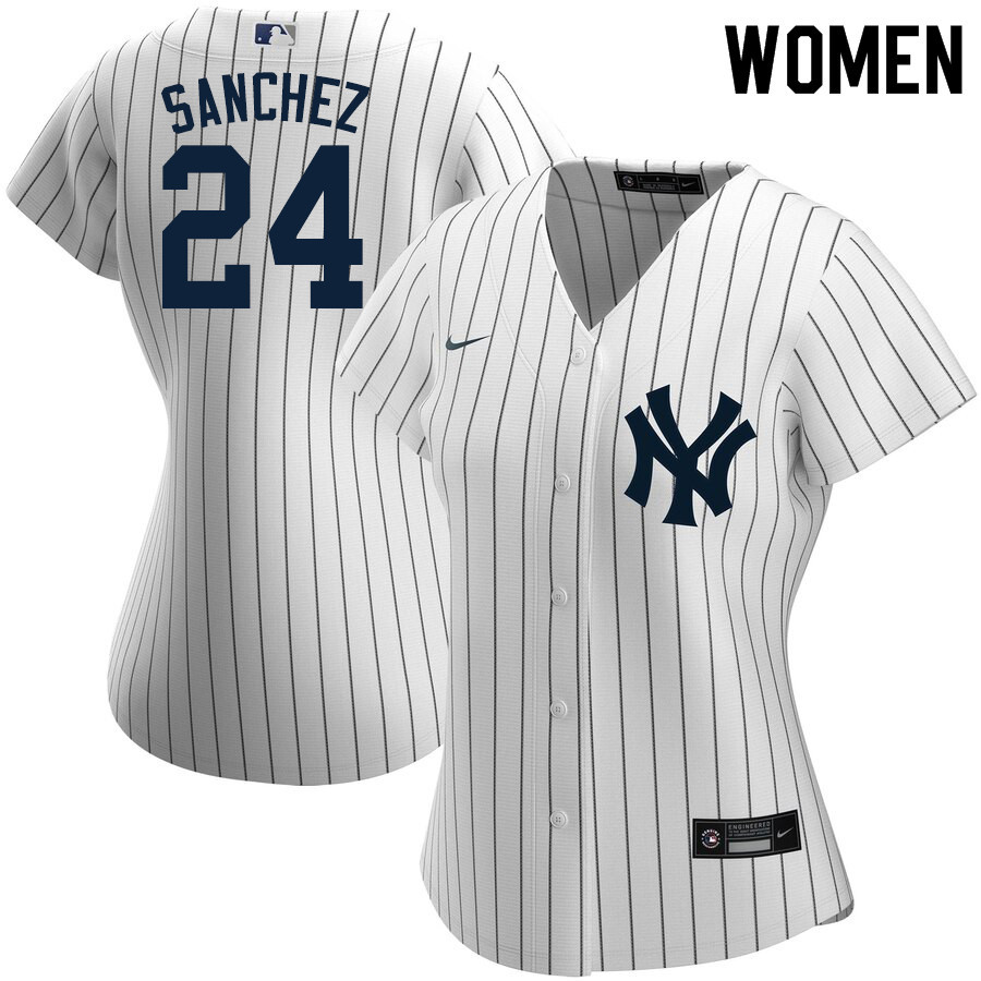 2020 Nike Women #24 Gary Sanchez New York Yankees Baseball Jerseys Sale-White